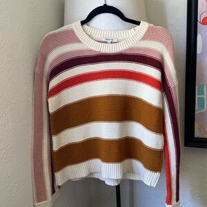 Striped Madewell Knit Sweater 100% Cotton